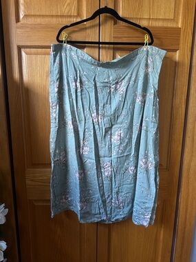 Light Sage Floral Skirt